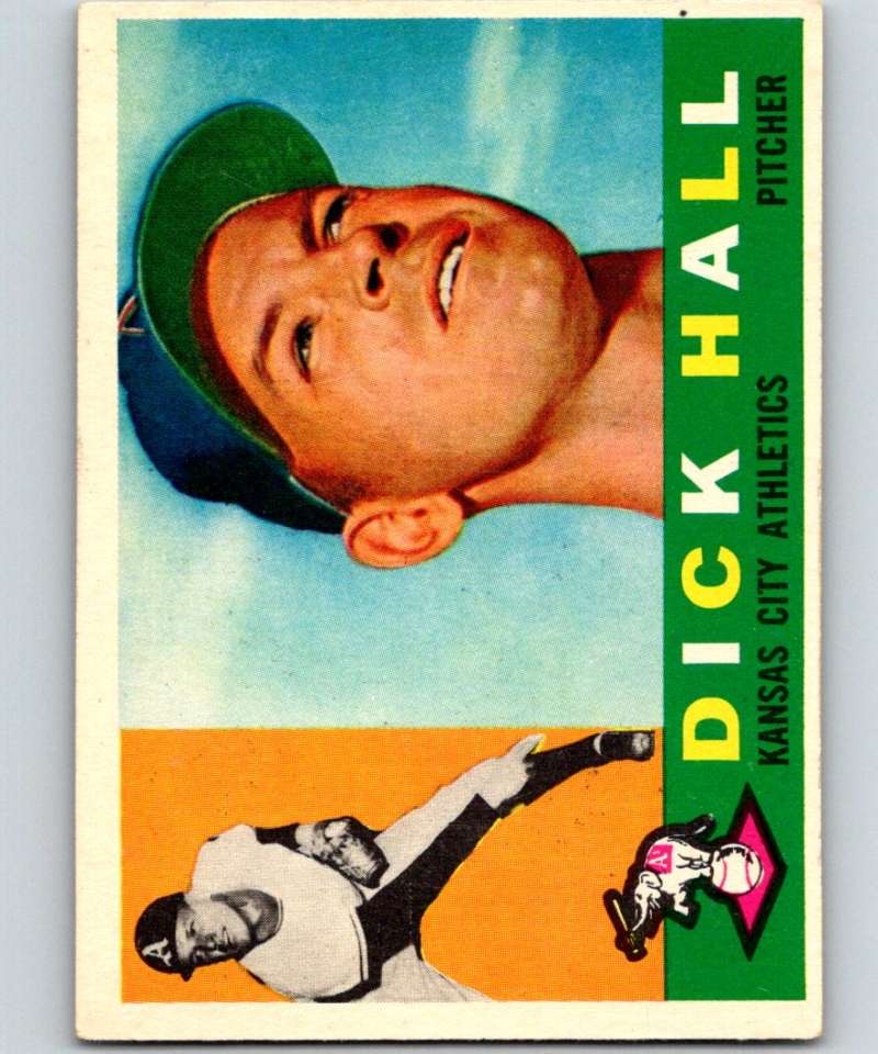 1960 Topps #308 Dick Hall Athletics MLB Baseball 3877 Image 1