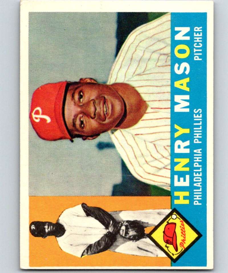 1960 Topps #331 Henry Mason RC Rookie Phillies MLB Baseball 3879