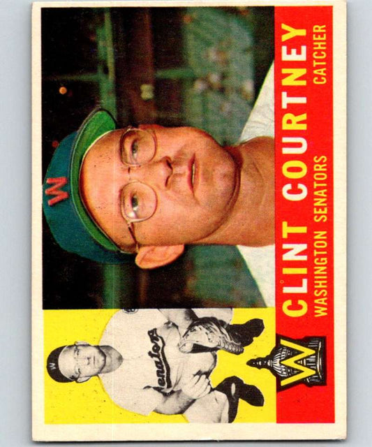 1960 Topps #344 Clint Courtney Senators MLB Baseball 3886 Image 1