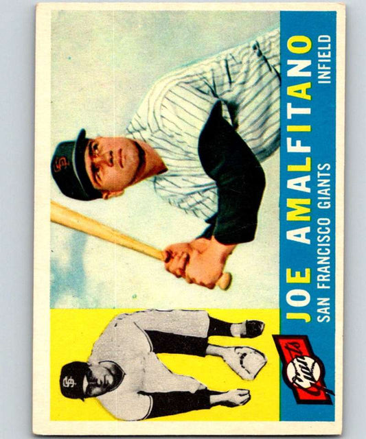 1960 Topps #356 Joe Amalfitano Giants MLB Baseball 3889