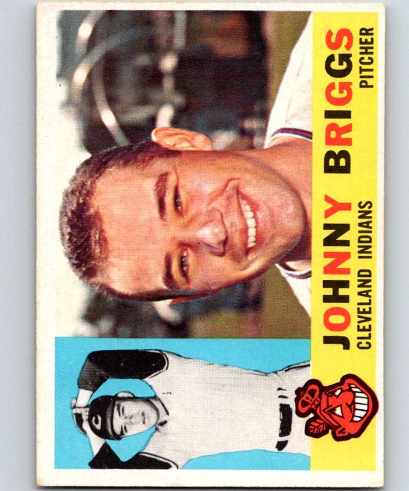 1960 Topps #376 Johnny Briggs Indians MLB Baseball 3895 Image 1