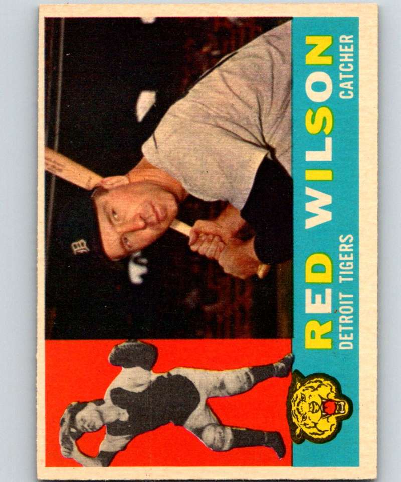 1960 Topps #379 Red Wilson Tigers MLB Baseball 3896