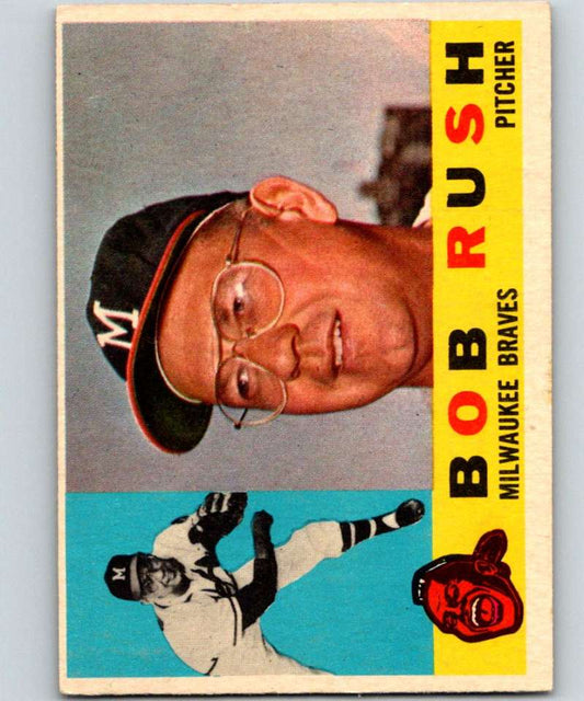 1960 Topps #404 Bob Rush Braves MLB Baseball 3898