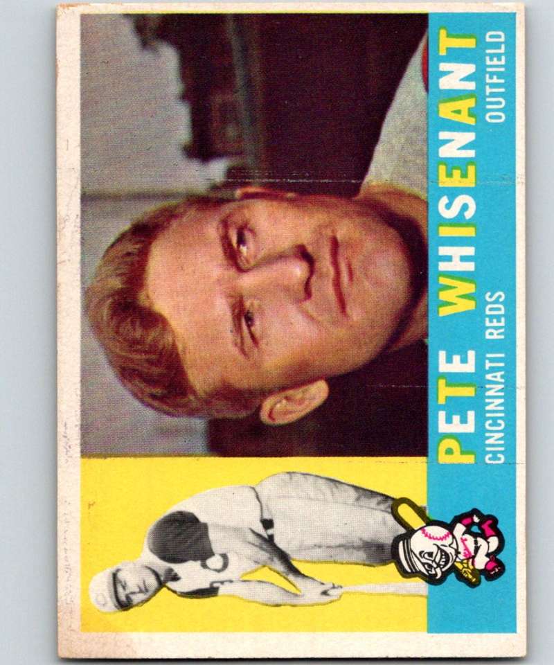 1960 Topps #424 Pete Whisenant Reds MLB Baseball 3902 Image 1