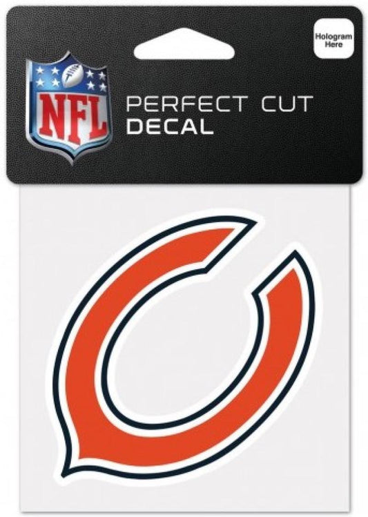 Chicago Bears Perfect Cut Colour 4"x4" NFL Licensed Decal Sticker Image 1