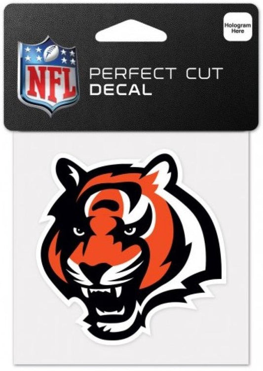 Cincinnati Bengals Perfect Cut Colour 4"x4" NFL Licensed Decal Sticker Image 1