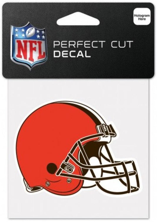 Cleveland Browns Perfect Cut Colour 4"x4" NFL Licensed Decal Sticker Image 1
