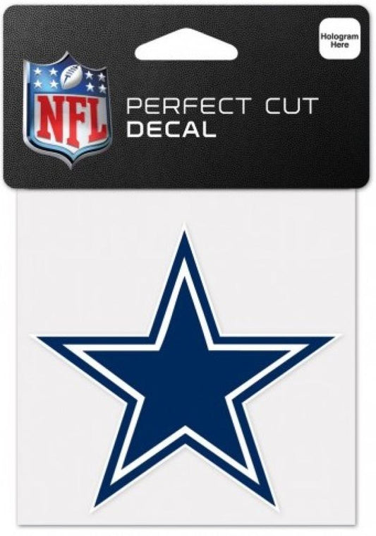 Dallas Cowboys Perfect Cut Colour 4"x4" NFL Licensed Decal Sticker Image 1