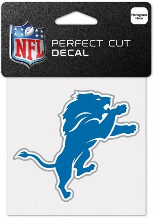 Detroit Lions Perfect Cut Colour 4"x4" NFL Licensed Decal Sticker Image 1