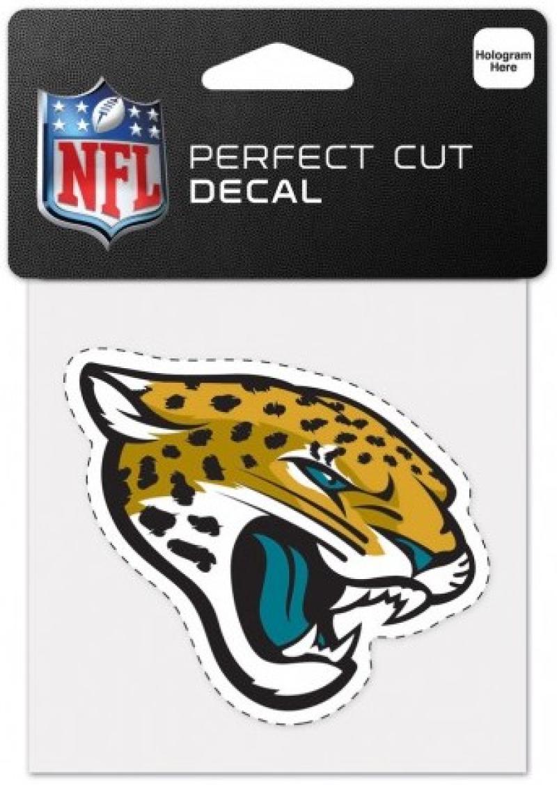 Jacksonville Jaguars Perfect Cut Colour 4"x4" NFL Licensed Decal Sticker Image 1