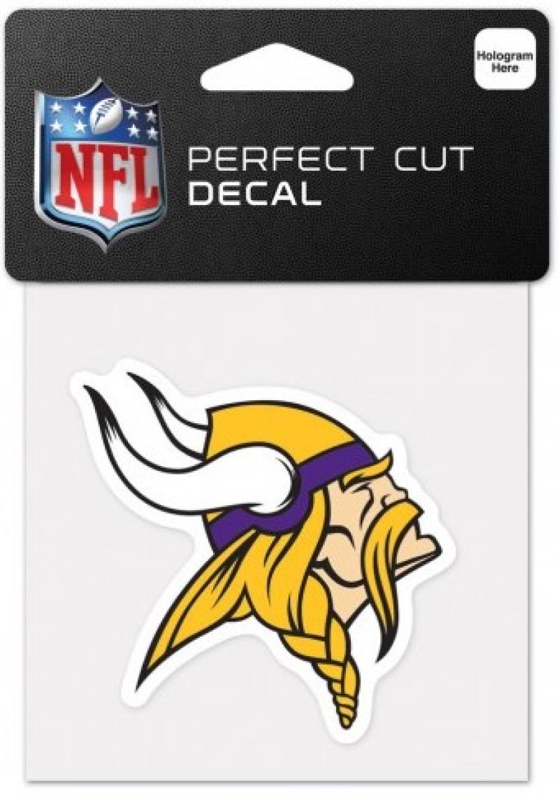 Minnesota Vikings Perfect Cut Colour 4"x4" NFL Licensed Decal Sticker Image 1