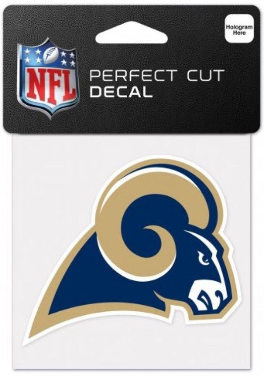 Los Angeles Rams Perfect Cut Colour 4"x4" NFL Licensed Decal Sticker Image 1