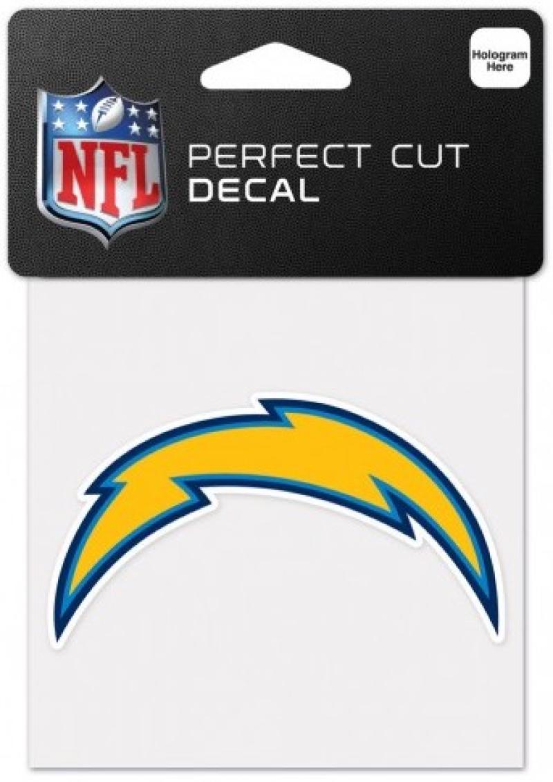 San Diego Chargers Perfect Cut Colour 4"x4" NFL Licensed Decal Sticker Image 1