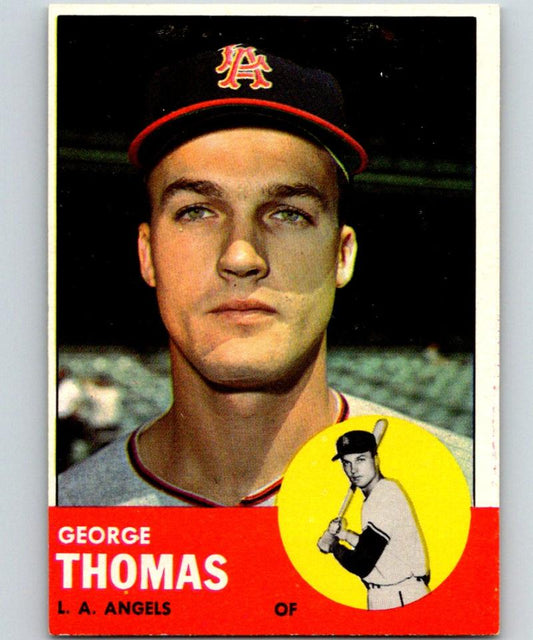 1963 Topps #98 George Thomas Baseball Vintage MLB Angels 03910 Image 1