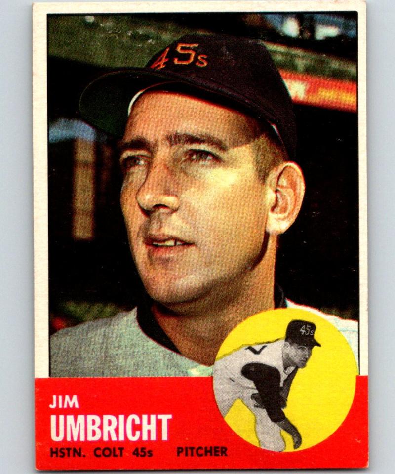 1963 Topps #99 Jim Umbricht Baseball MLB Vintage MLB 03911 Image 1