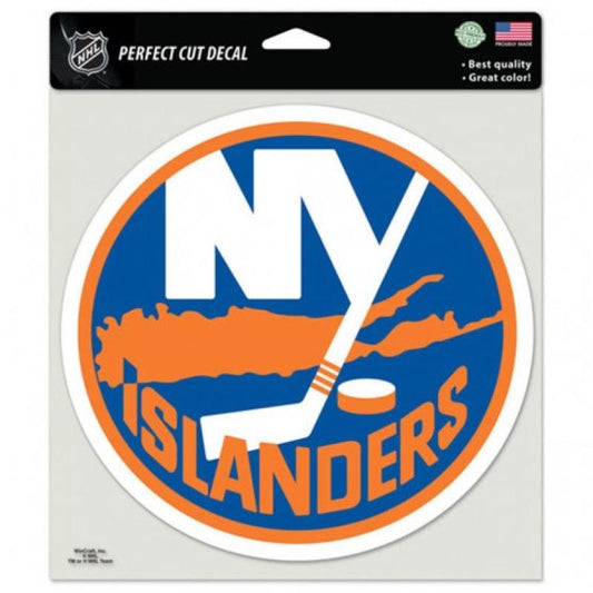 (HCW) New York Islanders Perfect Cut 8"x8" Large Licensed Decal Sticker Image 1