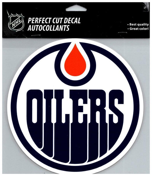  Edmonton Oilers Perfect Cut 8"x8" Large Licensed Decal Sticker Image 1