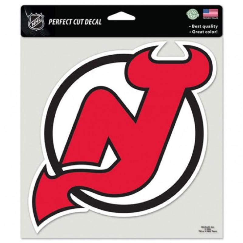 New Jersey Devils Perfect Cut 8"x8" Large Licensed Decal Sticker Image 1