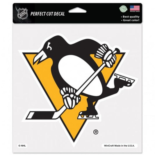Pittsburgh Penguins Perfect Cut 8"x8" Large Licensed Decal Sticker