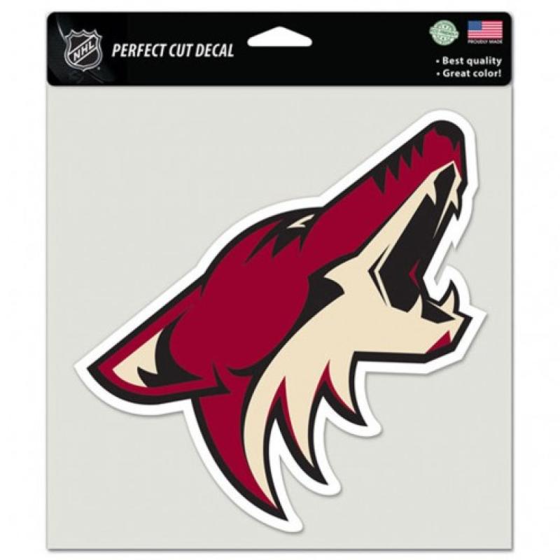  Arizona Coyotes Perfect Cut 8"x8" Large Licensed Decal Sticker Image 1