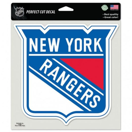 New York Rangers Perfect Cut 8"x8" Large Licensed Decal Sticker Image 1