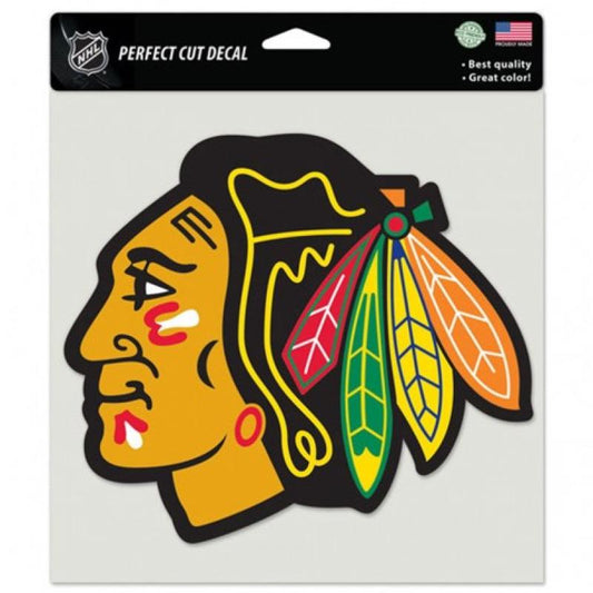 Chicago Blackhawks Perfect Cut 8"x8" Large Licensed Decal Sticker Image 1