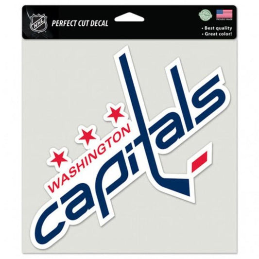 Washington Capitals Perfect Cut 8"x8" Large Licensed Decal Sticker Image 1