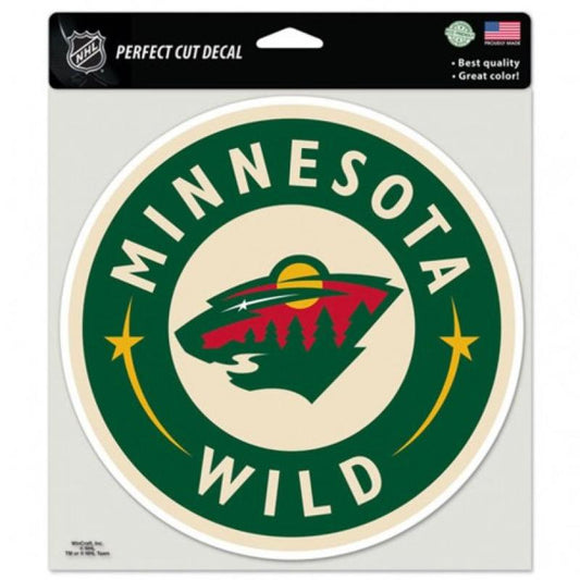 Minnesota Wild Perfect Cut 8"x8" Large Licensed Decal Sticker Image 1
