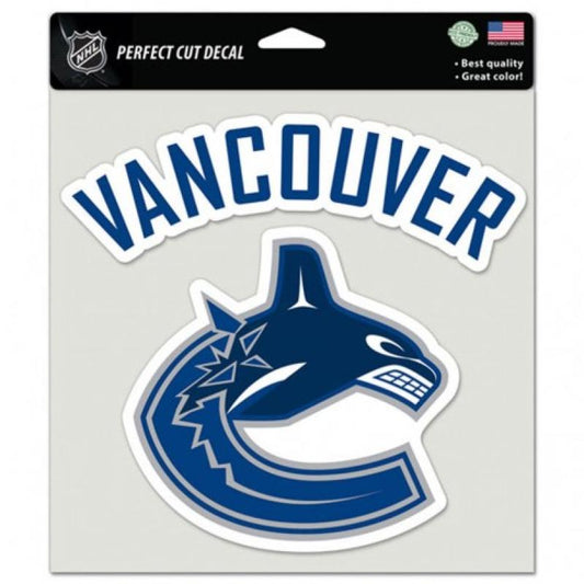 Vancouver Canucks Perfect Cut 8"x8" Large Licensed Decal Sticker