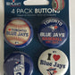 Toronto Blue Jays Wincraft Button 4 Pack 1.25" Round Licensed  Image 1