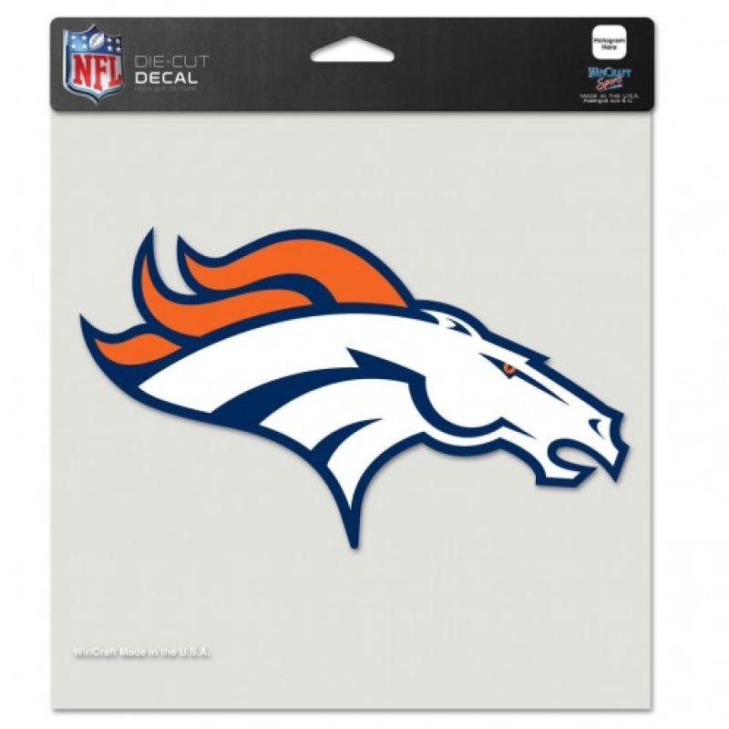 Denver Broncos Perfect Cut 8"x8" Large Licensed NFL Decal Sticker