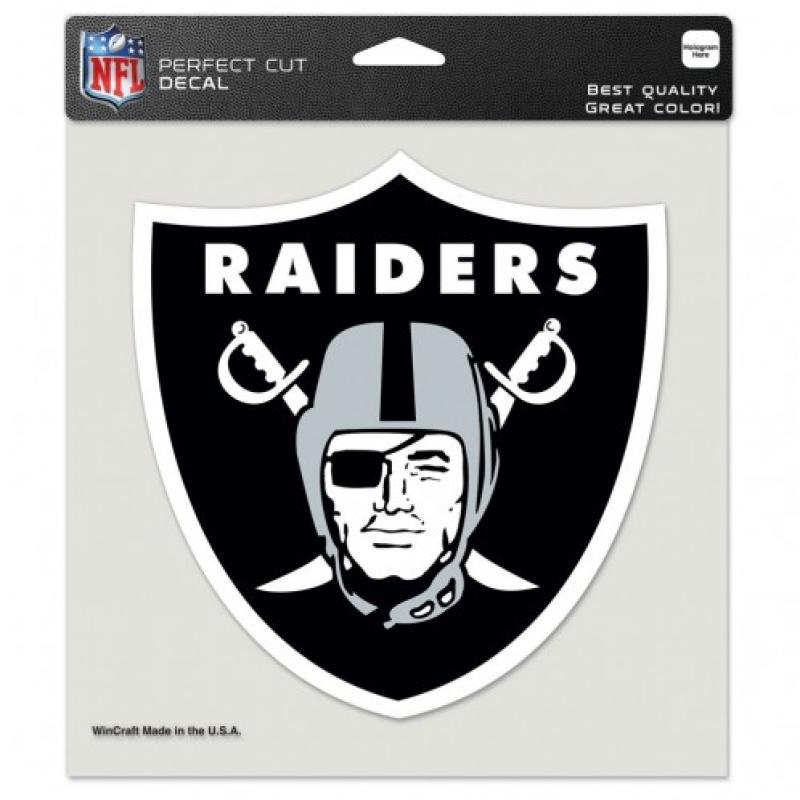 Oakland Raiders Perfect Cut 8"x8" Large Licensed NFL Decal Sticker
