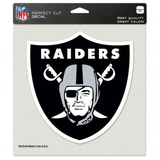 Oakland Raiders Perfect Cut 8"x8" Large Licensed NFL Decal Sticker