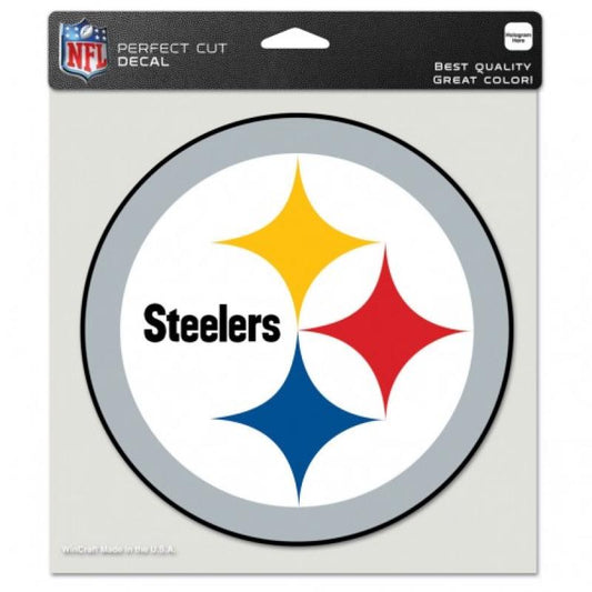Pittsburgh Steelers Perfect Cut 8"x8" Large Licensed NFL Decal Sticker