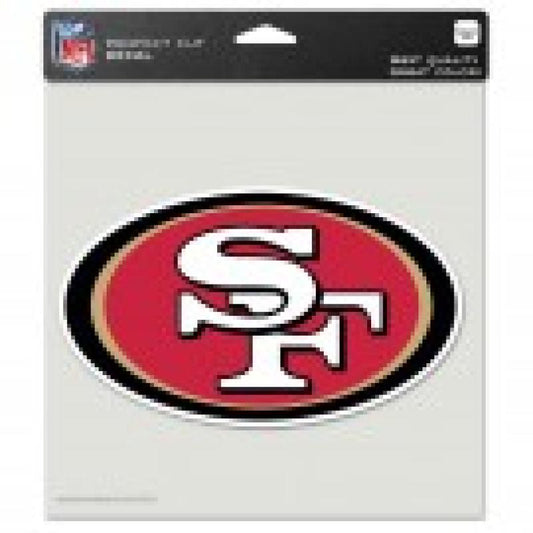 San Francisco 49ers Perfect Cut 8"x8" Large Licensed NFL Decal Sticker Image 1