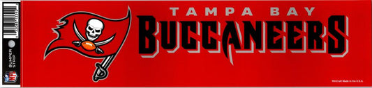 Tampa Bay Buccaneers 3" x 12" Bumper Strip NFL Football Sticker Decal