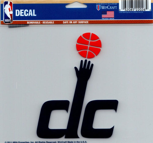Washington Wizards Multi-Use Decal Sticker NBA 5"x6" Basketball Image 1