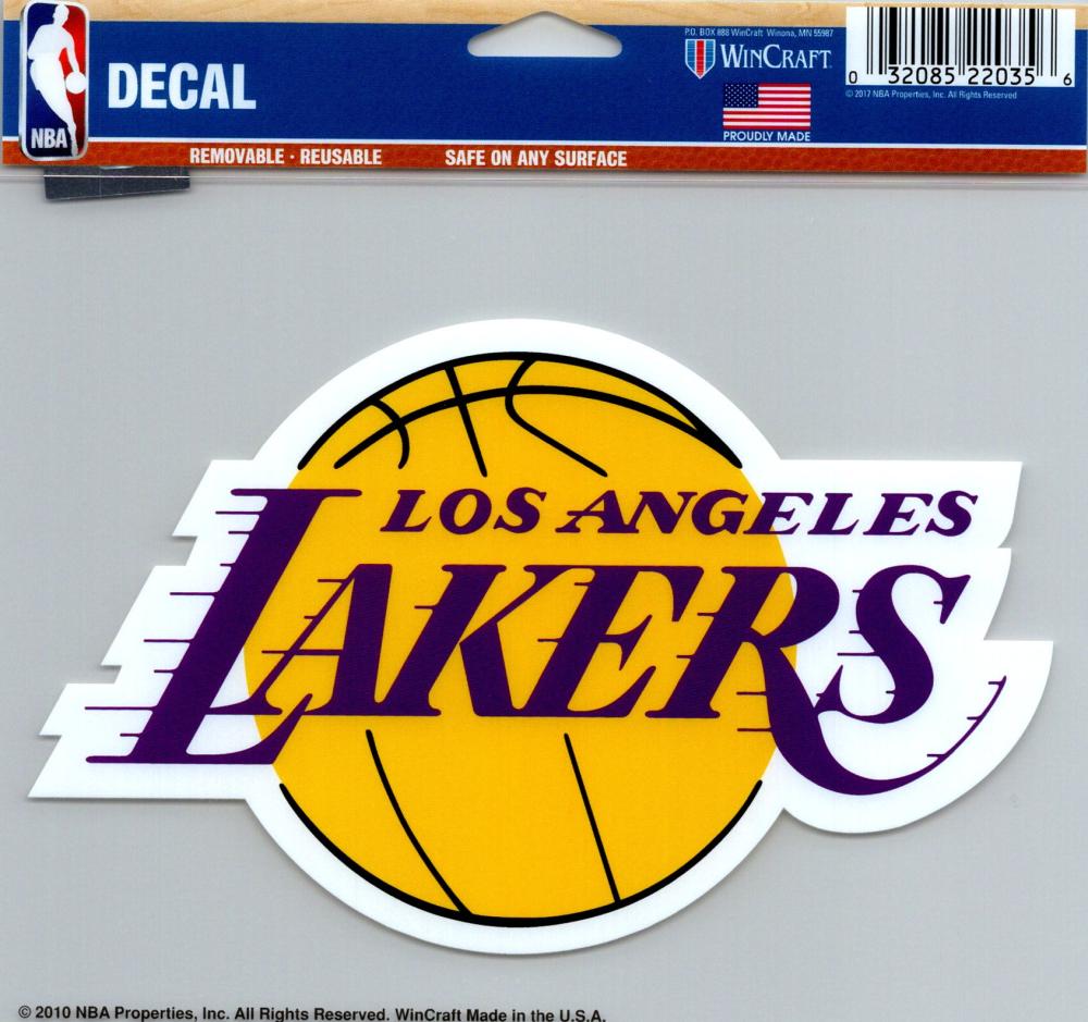 Los Angeles Lakers Multi-Use Decal Sticker NBA 5"x6" Basketball Image 1
