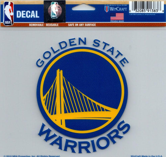 Golden State Warriors Multi-Use Decal Sticker NBA 5"x6" Basketball