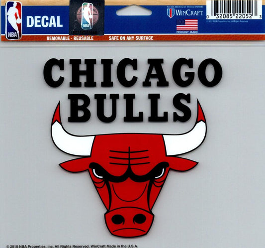 Chicago Bulls Multi-Use Decal Sticker NBA 5"x6" Basketball Image 1