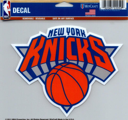 New York Knicks Multi-Use Decal Sticker NBA 5"x6" Basketball Image 1
