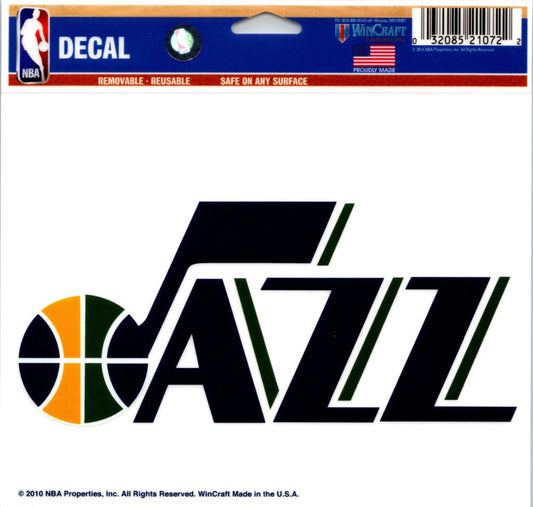 Utah Jazz Multi-Use Decal Sticker NBA 5"x6" Basketball Image 1
