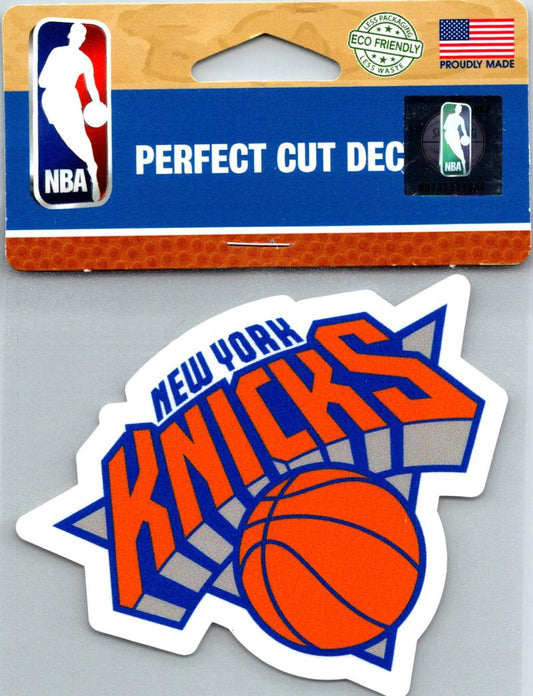 (HCW) New York Knicks Perfect Cut Colour 4"x4" NBA Licensed Decal Sticker Image 1