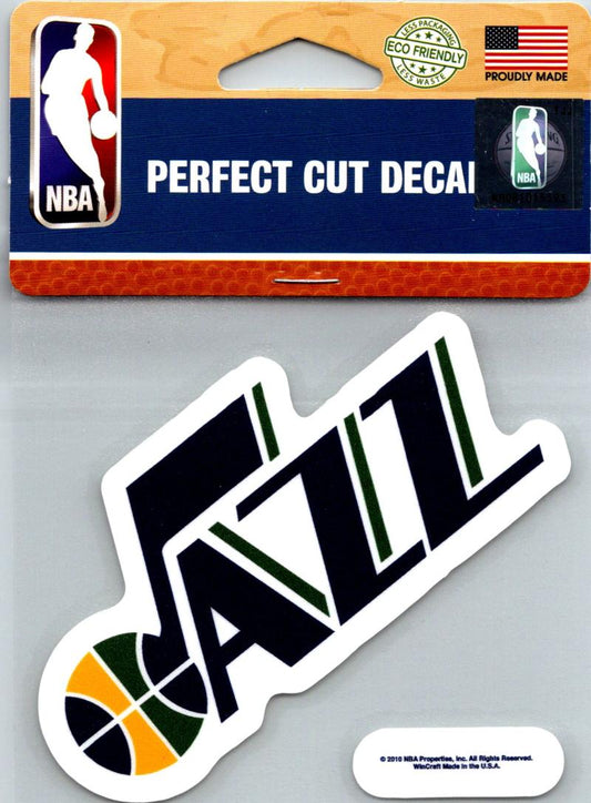 (HCW) Utah Jazz Perfect Cut Colour 4"x4" NBA Licensed Decal Sticker Image 1