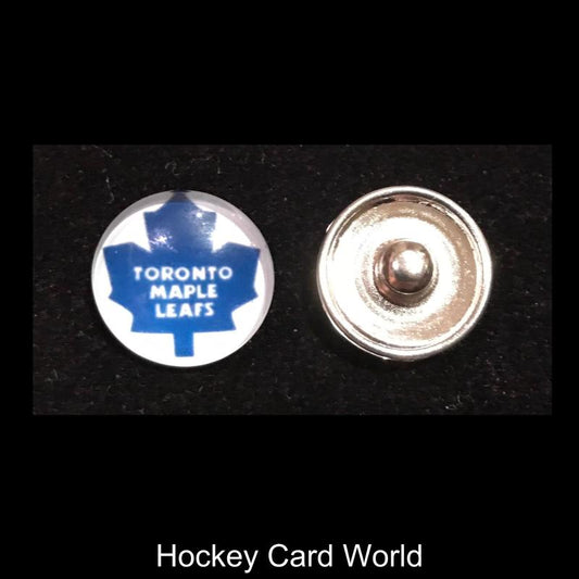 Toronto Maple Leafs NHL Snap Ginger Button Jewelry for Jackets, Bracelets. Image 1