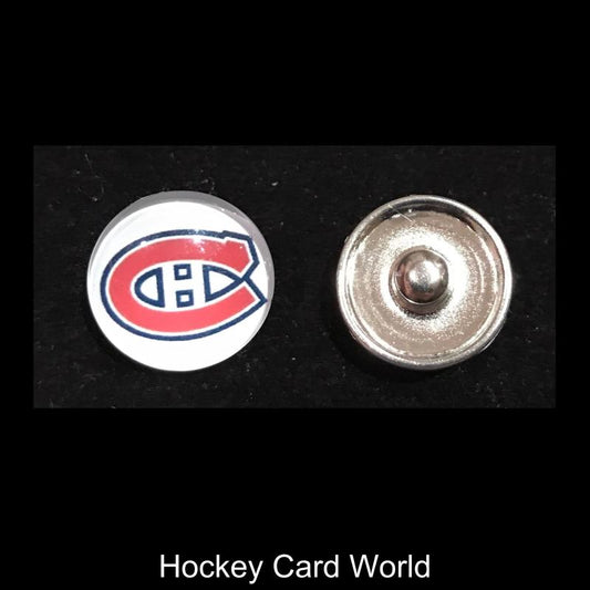 Montreal Canadiens NHL Snap Ginger Button Jewelry for Jackets, Bracelets. Image 1