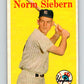 1958 Topps #54 Norm Siebern RC Rookie  UER Baseball 3938 Image 1