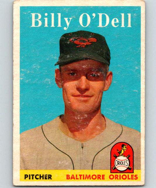 1958 Topps #84 Billy O'Dell Orioles Baseball 3943 Image 1