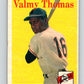 1958 Topps #86 Valmy Thomas RC Rookie Giants Baseball 3944 Image 1