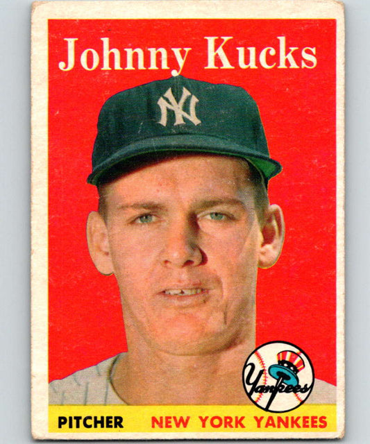 1958 Topps #87 Johnny Kucks Yankees Baseball 3945